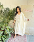 DP-W29188 Cream Cotton Pant
