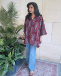 EE-W17483 Ikath Kimono Top