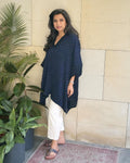EE-W17484 Bandhini Blue Top