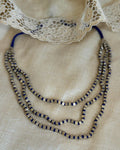 AJ-W18230 Blue Brass Mala