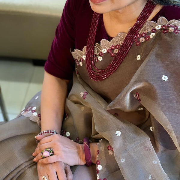 BL-S21194 Maroon Velvet Blouse – sakhifashions