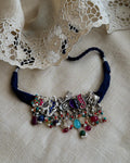 AS-X051502 Silver Blue Choker