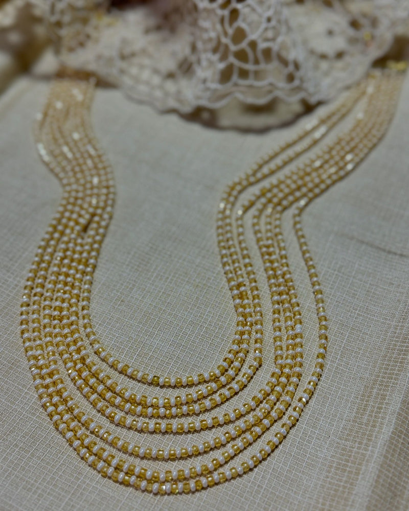 AJ-X05989 Yellow Bead mala