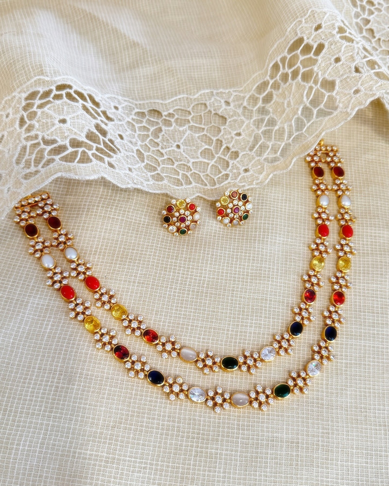 AS-X05981 Navrathan Necklace