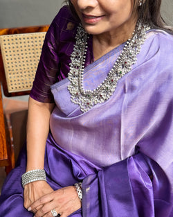 BL-X06515 Purple Kanchi Blouse