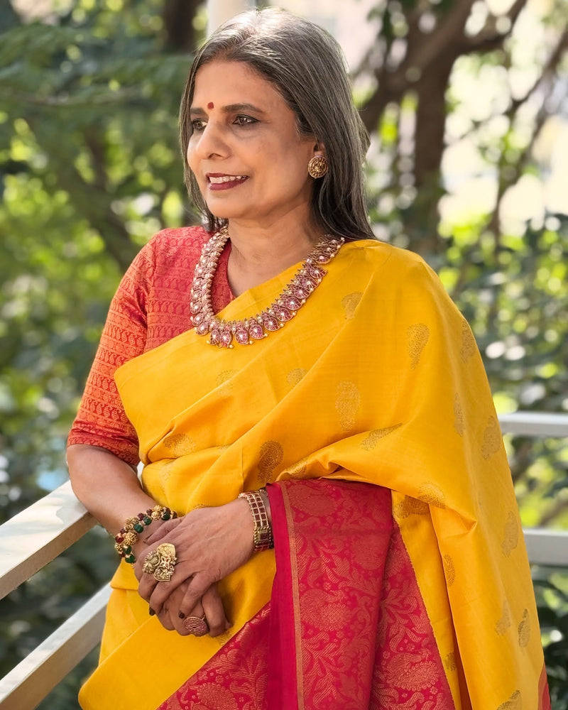 BL-W242221R Red Kanchi Blouse