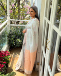 EE-X16235 Grey Linen Saree