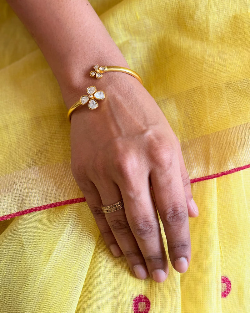 EE-X16234 Yellow Linen Saree