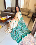 EE-X16569 Green Tussar Sari