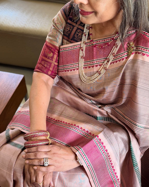 EE-W06199 Pink Thread Kanchi