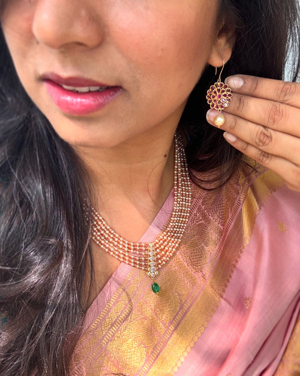 EE-Y01133 Peach Kanchi Saree