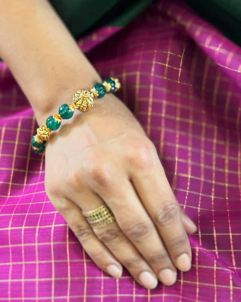 EE-X16811 Purple Green Kanchi Saree