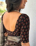 BL-X250512 Black Cotton RBlouse