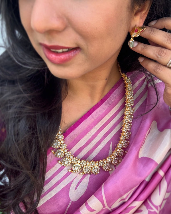 EE-X12212 Lilac Kanchi batik sari