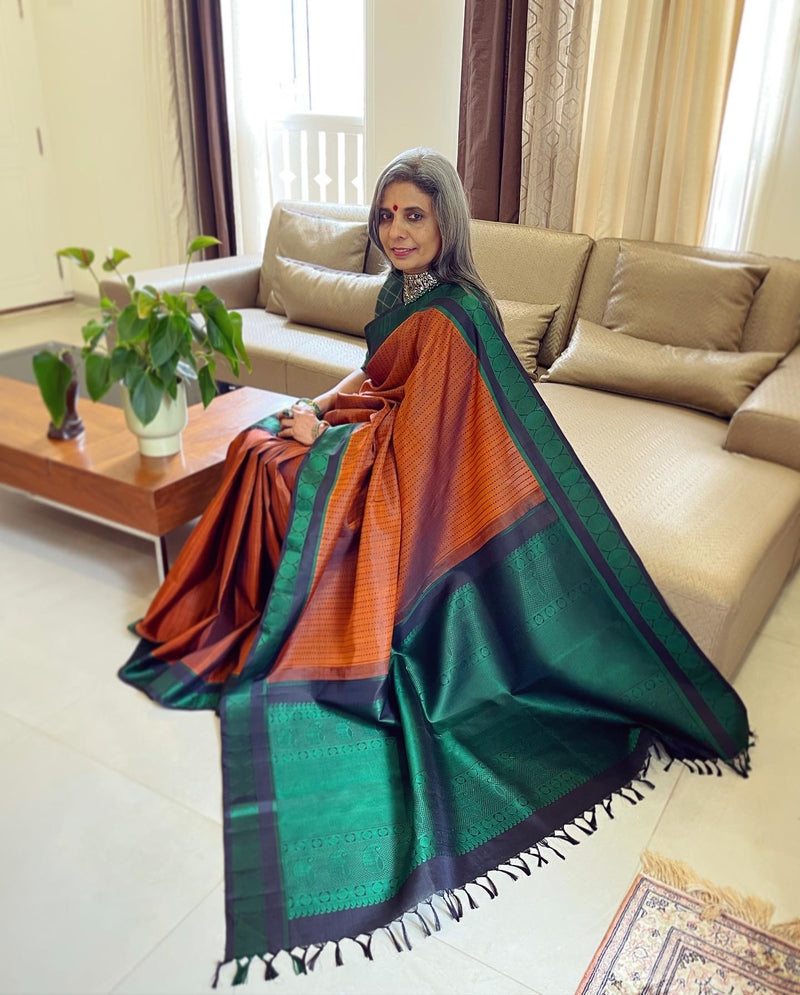 EE-W07055 Kanchi Thread Sari