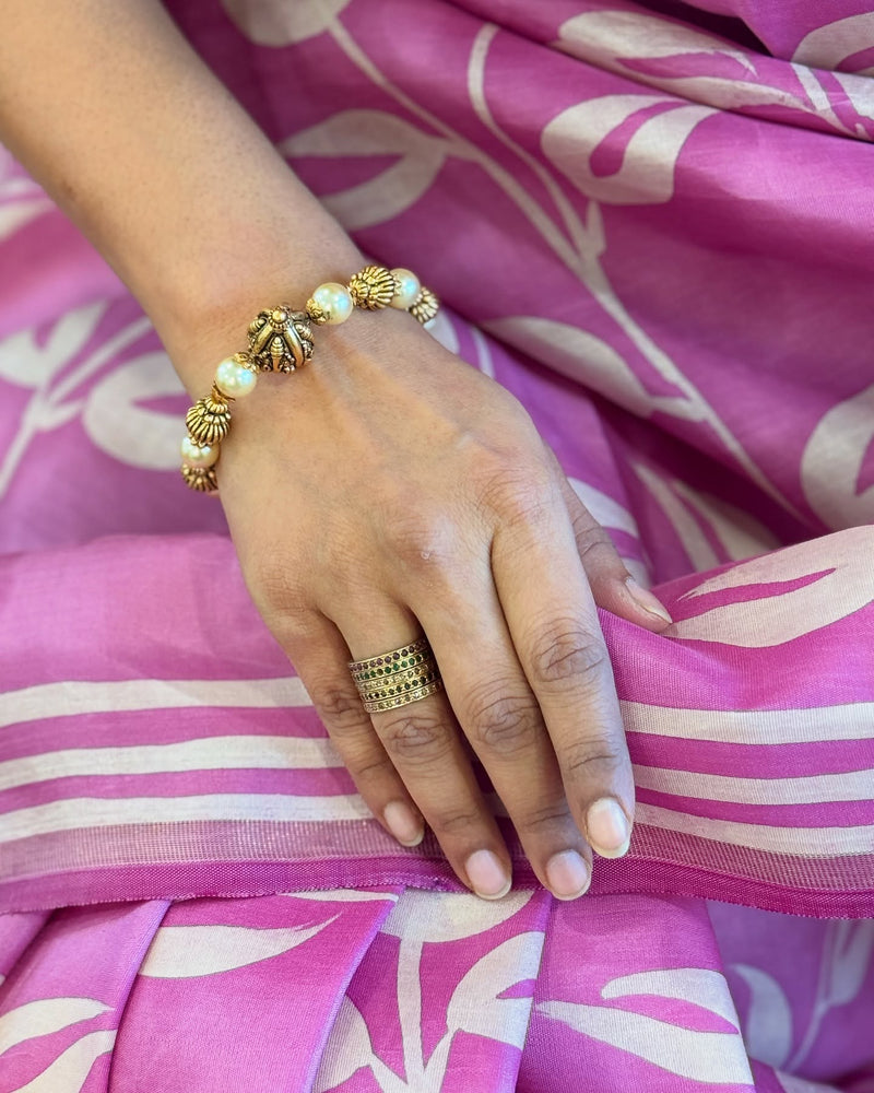 EE-X12212 Lilac Kanchi batik sari