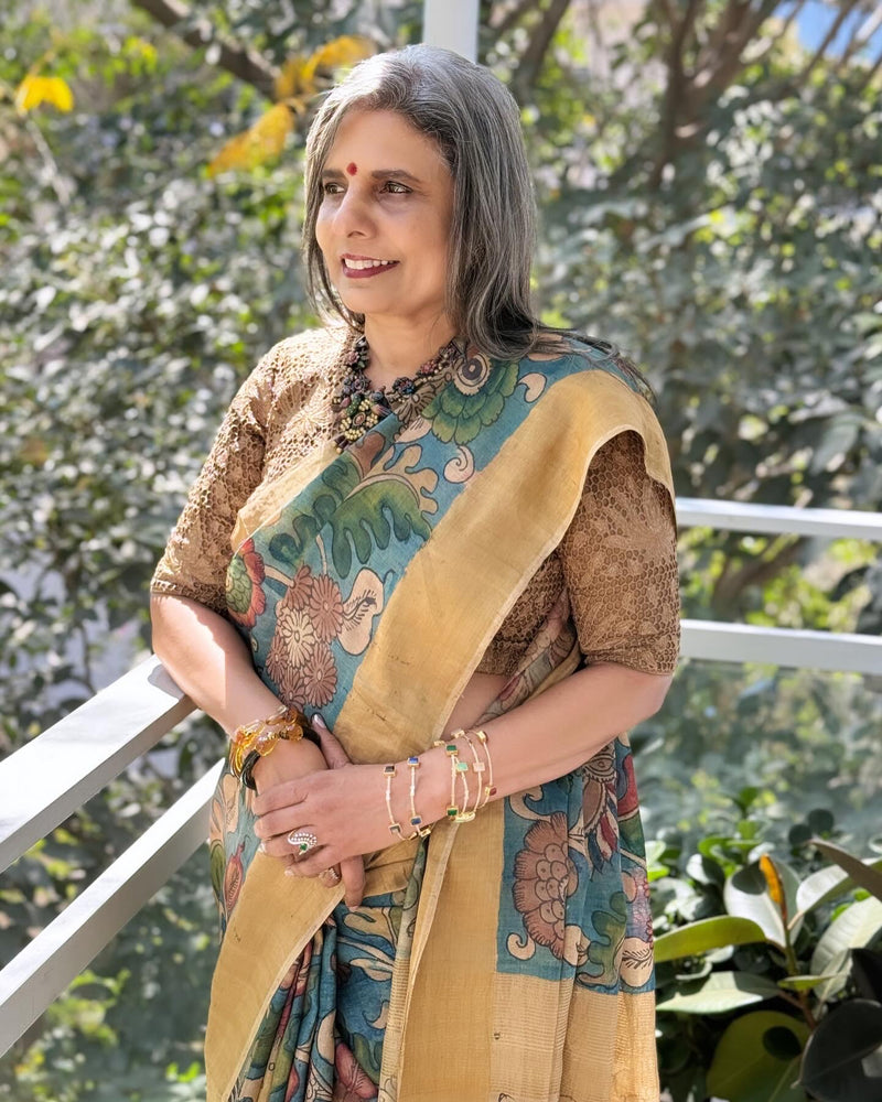 EE-W05054 Kalamkari Tussar