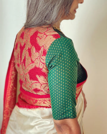 BL-W06108B Red CutWork Back