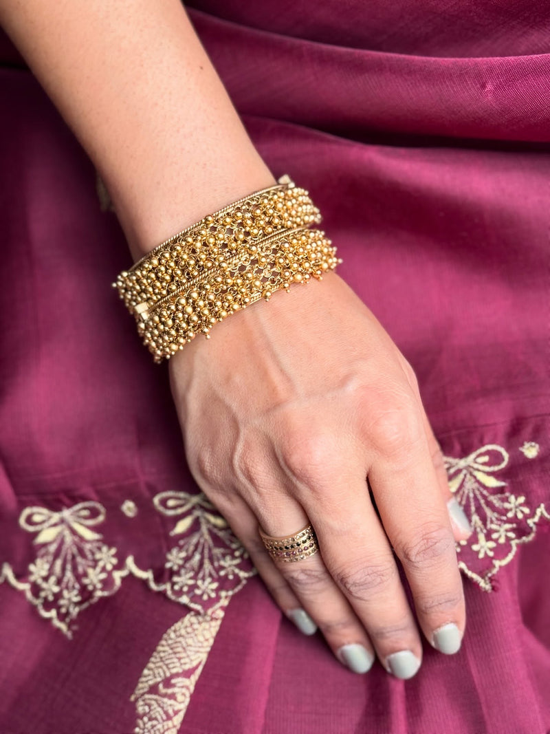 EE-X10965 Maroon Kanchi sari