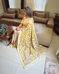 EE-W11613 Kalamkari Cutwork Tussar