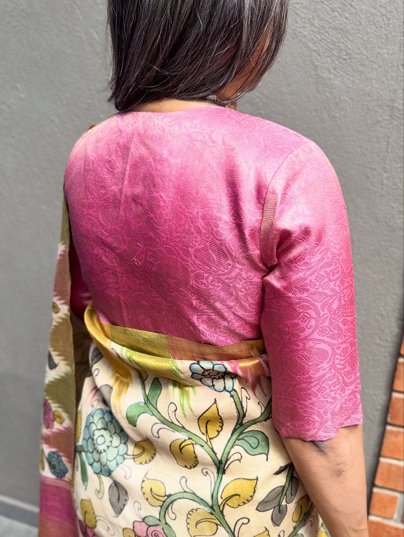 EE-Y08958 Kalamkari Kanchi Silk