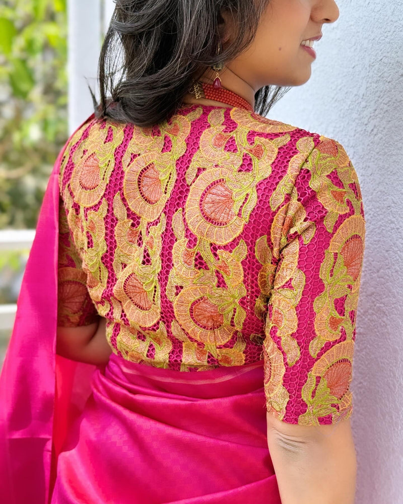 EE-W18554 Pink Payadi Kanchi