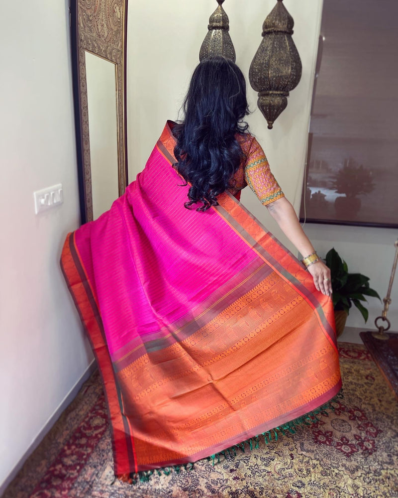 EE-W07054 Kanchi Thread Saree