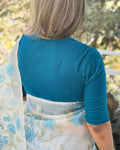 BL-F26215 Blue Velvet RBlouse