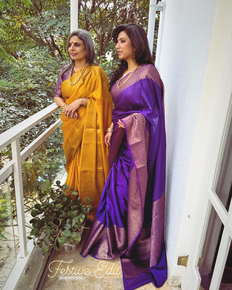 EE-V03952 Purple saree