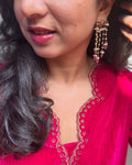 EE-Z02575 Rani PInk Velvet Top