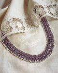 AJ-W06973 Pink Statement Necklace