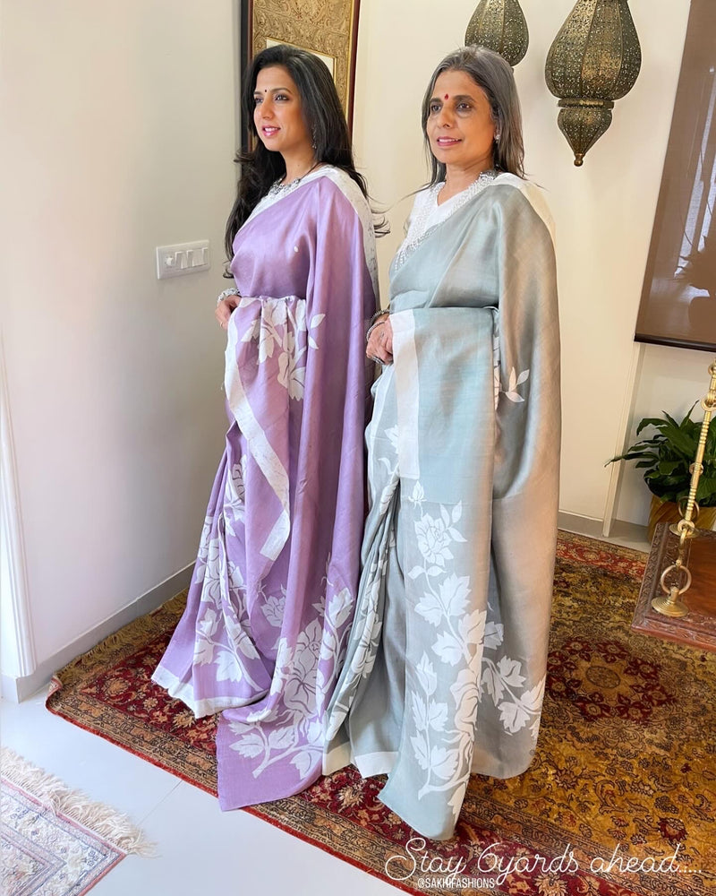 EE-W08526 Mint Green Batik Sari