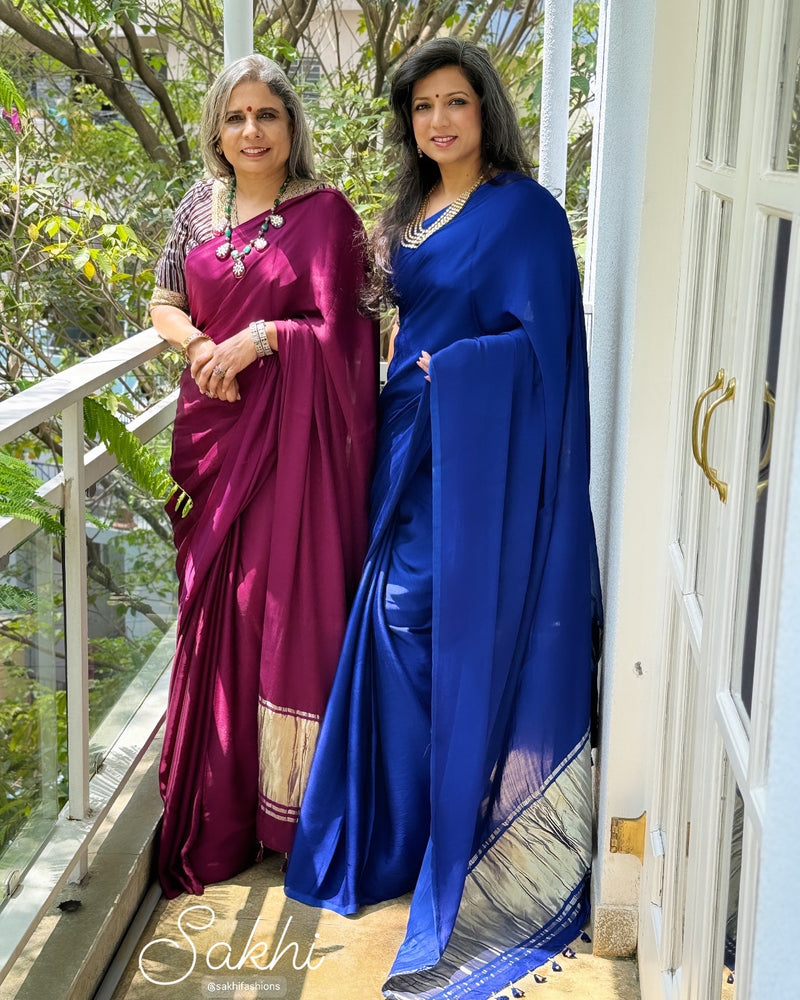 EE-X01236 Plum Modal Saree