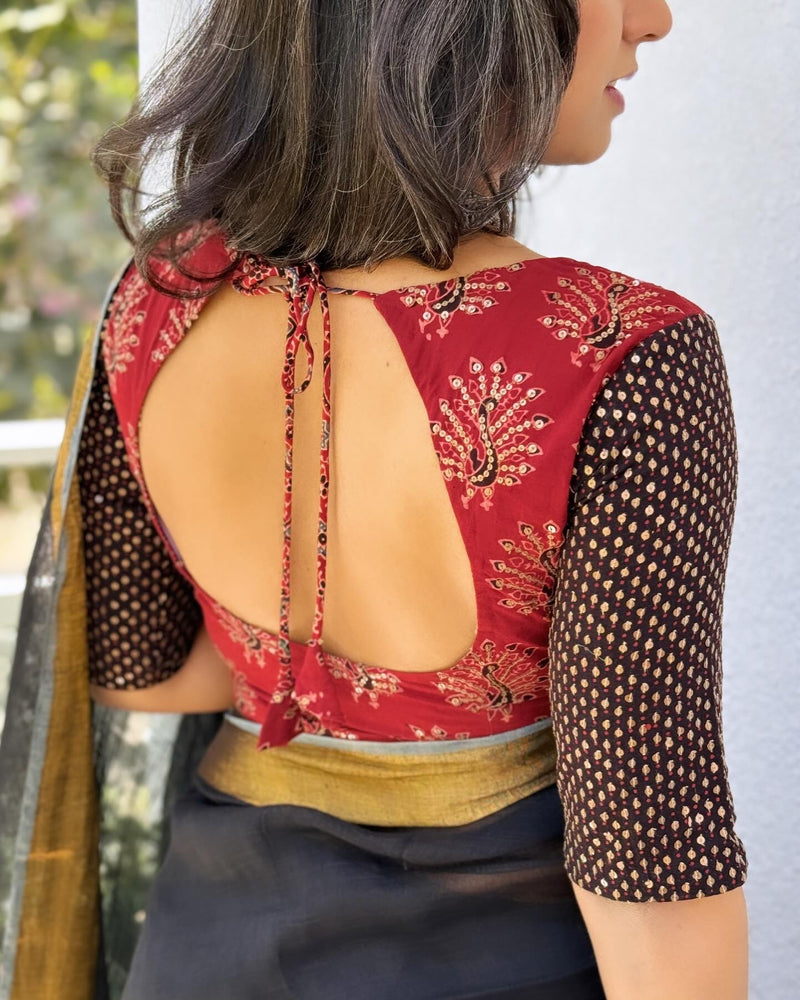 EE-W16725 Black Linen Saree