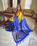 EE-W15835 Green Blue Kanchi Cutwork
