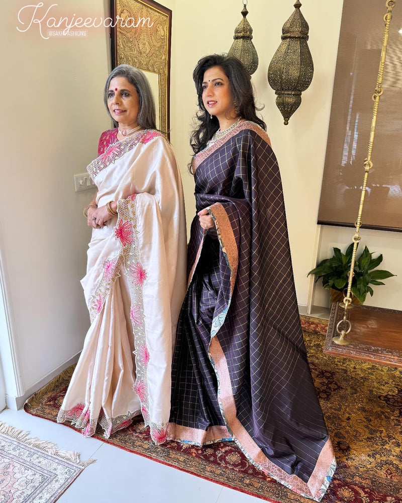 EE-W11605 Brown Kanchi Saree