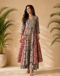 EE-Z05403TB Kalamkari dress Set