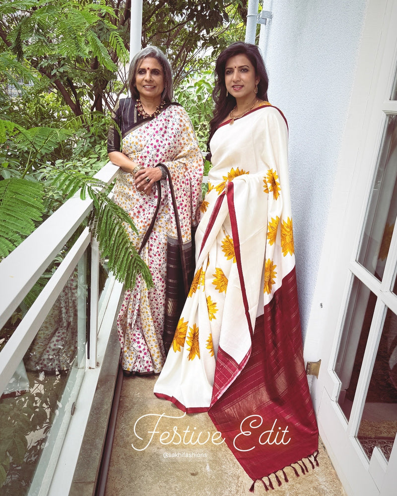 EE-X02116 Floral printed Kanchi