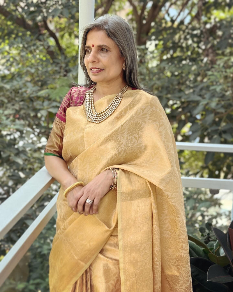 BL-W08215 Kanchi Maroon Brocade Blouse