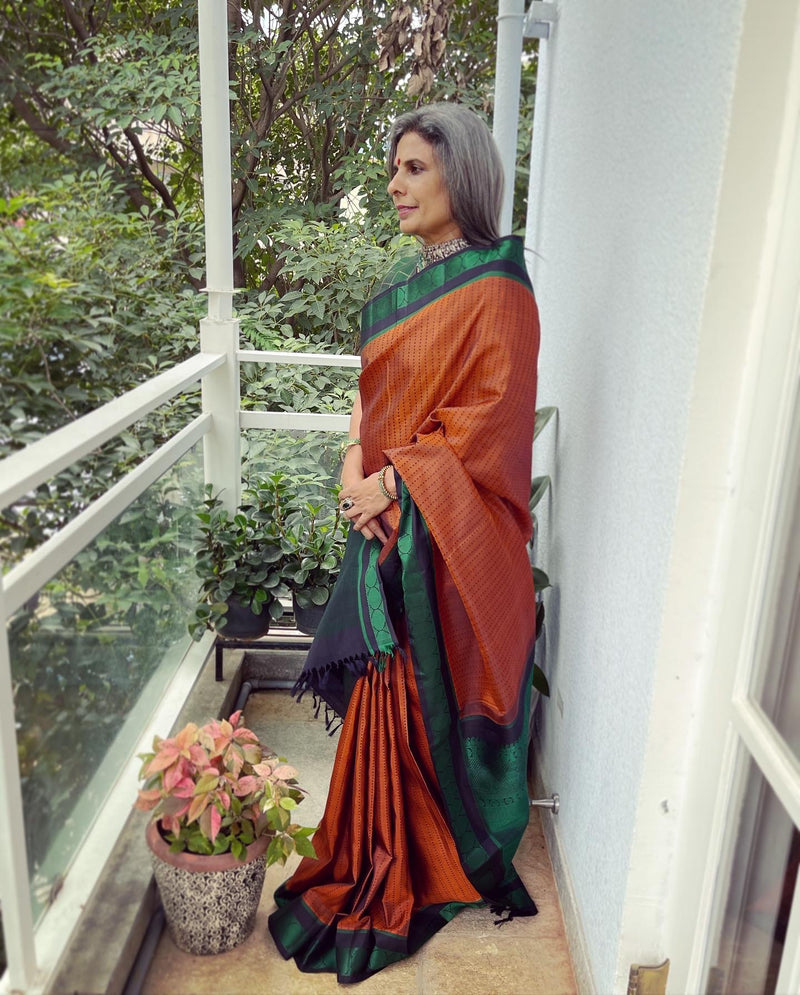 EE-W07055 Kanchi Thread Sari