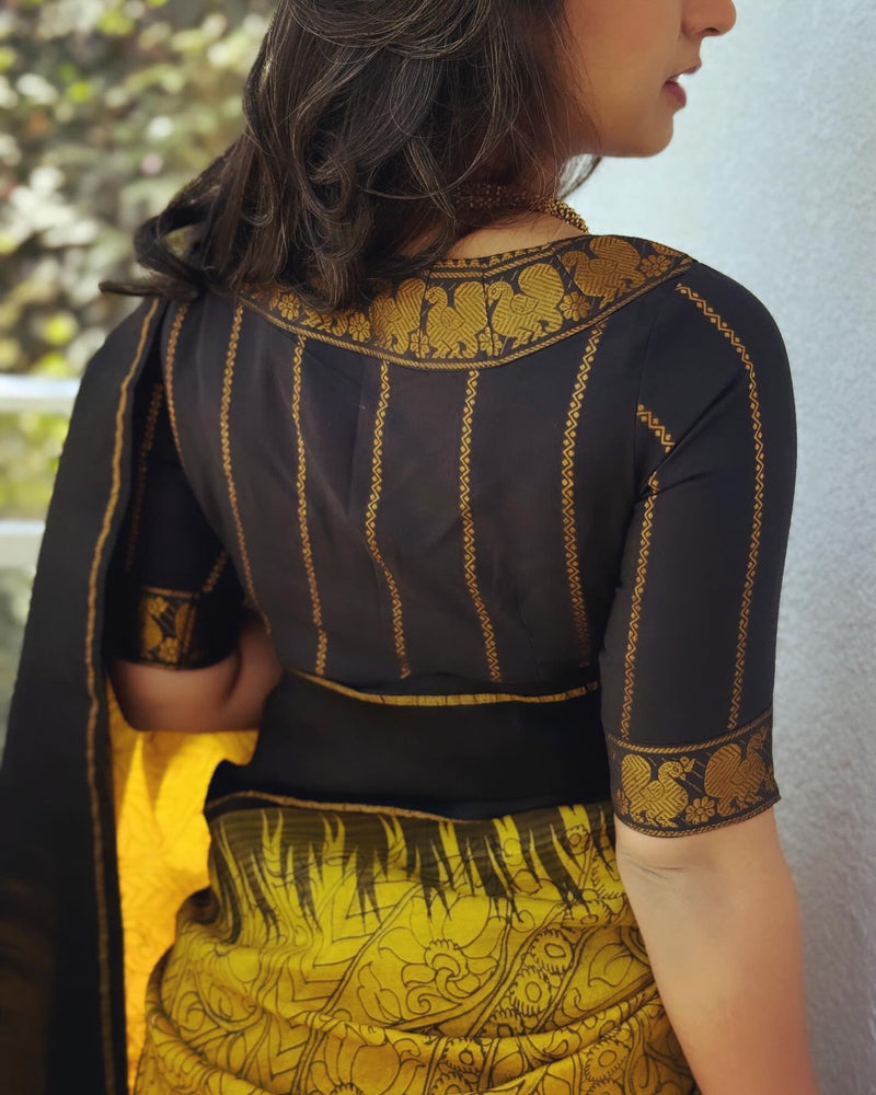 EE-W17170 Mustard Kalam Kanchi