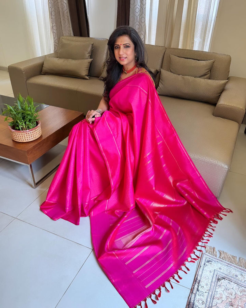 EE-W18554 Pink Payadi Kanchi