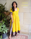 EE-V13603 Yellow Madurai Cotton Top