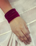 AJ-W81901 Plum Velvet Bangle