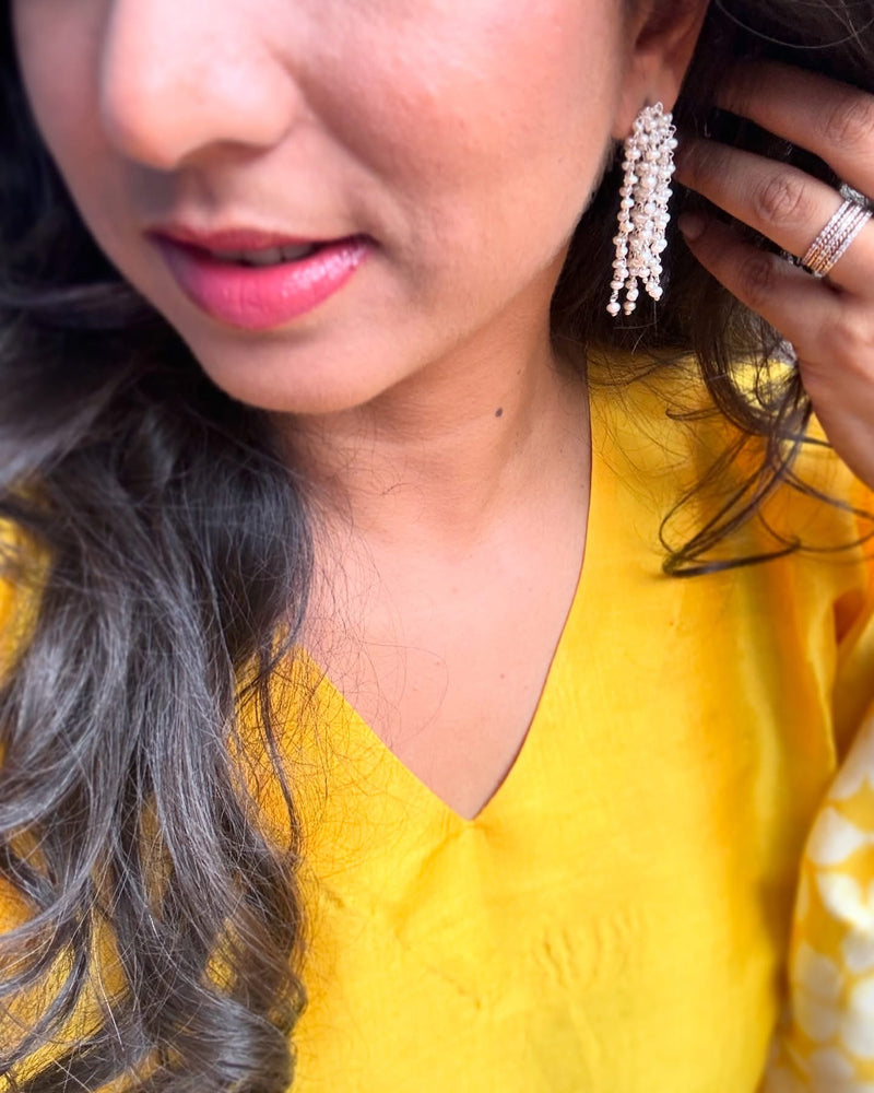 EE-X08655 Yellow Batik Kaftan