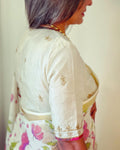 BL-R0001 Kundan Tussar RBlouse