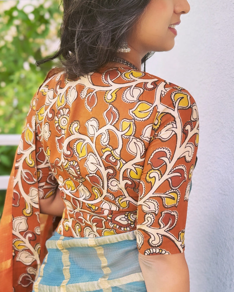 BL-V11853 Kalamkari Blouse