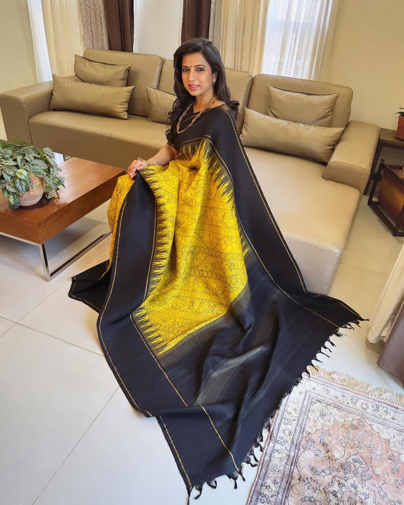 EE-W17170 Mustard Kalam Kanchi