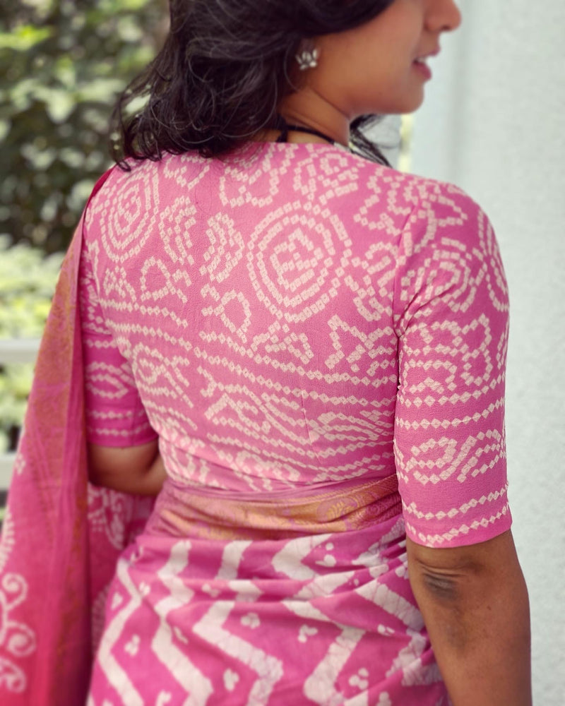 EE-W06256 Pink Madurai Cotton