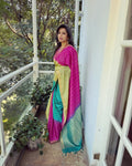 EE-W11684 Shaded Tussar Firoza